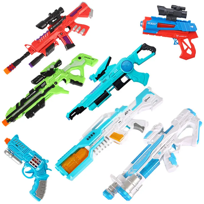 

Children Electric Sound And Light Toy Gun 13-Model Vibration Sound Flash-Plastic Model Toy