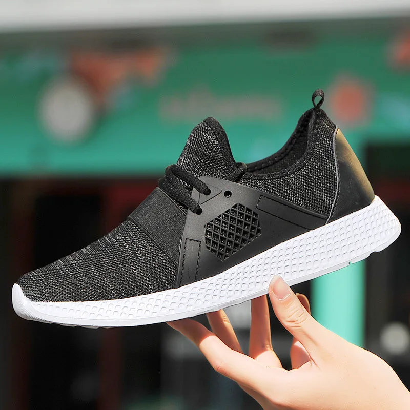 

Spring And Autumn Fly Woven Casual Sports Shoes Breathable Running 2019 Old Beijing Cloth Shoes MEN'S SHOES Anti-slip Youth Fash