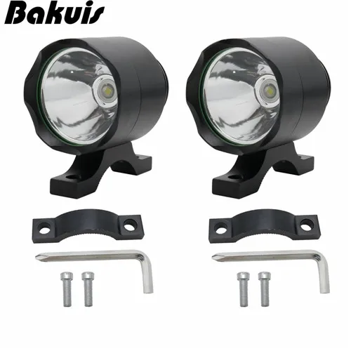 Модернизированный дорожный велосипед XML T6 Led 10 Вт Входная Фара Водонепроницаемый E-Bike Передний фонарь для E-Bike Moto - Цвет: A Version 2PCS