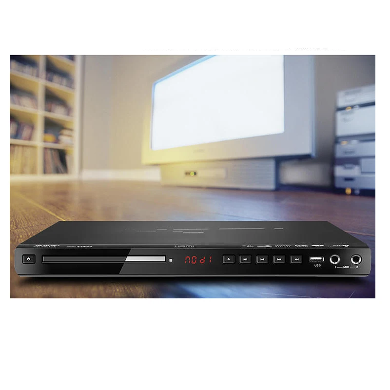 KYYSLB 36*21*3,3 см 10 Вт DVD плеер 5,1 канальный домашний EVD плеер USB кард-ридер HD VCD детский портативный CD-плеер полный формат