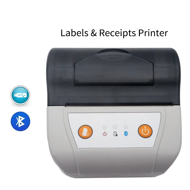Bluetooth 80 мм Термопринтер для чеков портативный принтер Usb Pos розничной