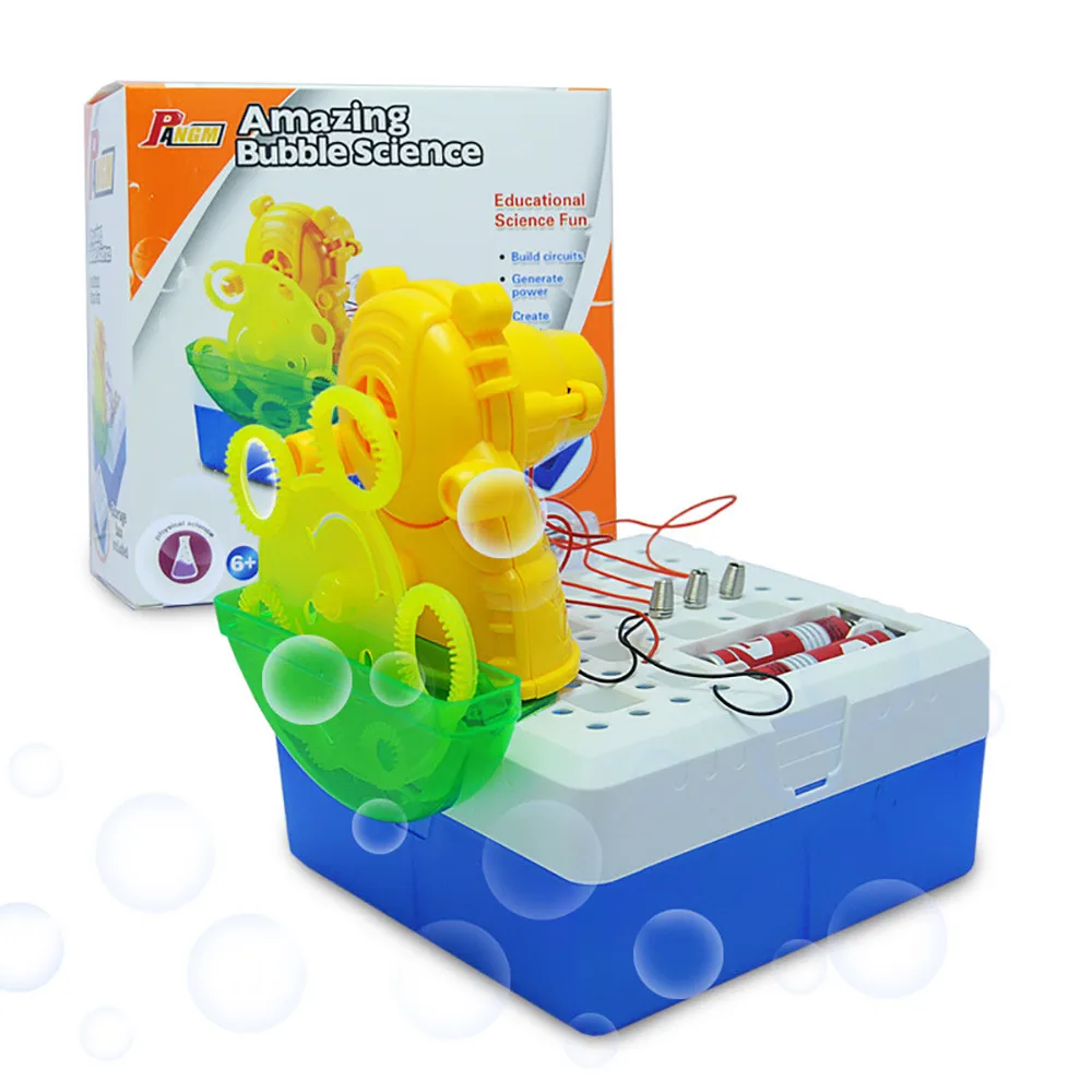 Bubble Bear выдувные игрушки для детей автоматический Электрический свет музыкальные игрушки мыльный пузырь машина DIY домашние развивающие игрушки