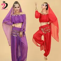 Новый костюм для танца живота, Женский Болливуд, Восточный живот, танцевальная юбка, Египетский танец, одежда для взрослых, 6 цветов
