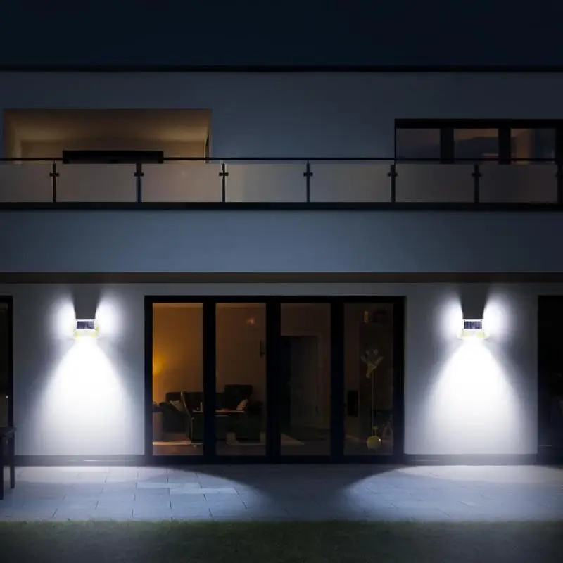 COB 68LED Солнечная энергия мощность стены крыльцо огни движения сенсор Широкий угол водонепроницаемый лампа для наружного двора улицы