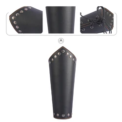 Leather Unisex Arm Guard Medieval Bracer Costume Accessories