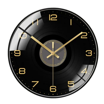 

Nordic Vinyl Record Wall Clock Luxury Creative Simple Classic Quartz Wall Clocks Art Living Room Reloj Cocina Home Watch AB50WC