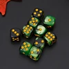 10pcs Six Sided 12mm Digital Game Dices Transparent Cube Round Corner Portable Table Playing Games ► Photo 3/6
