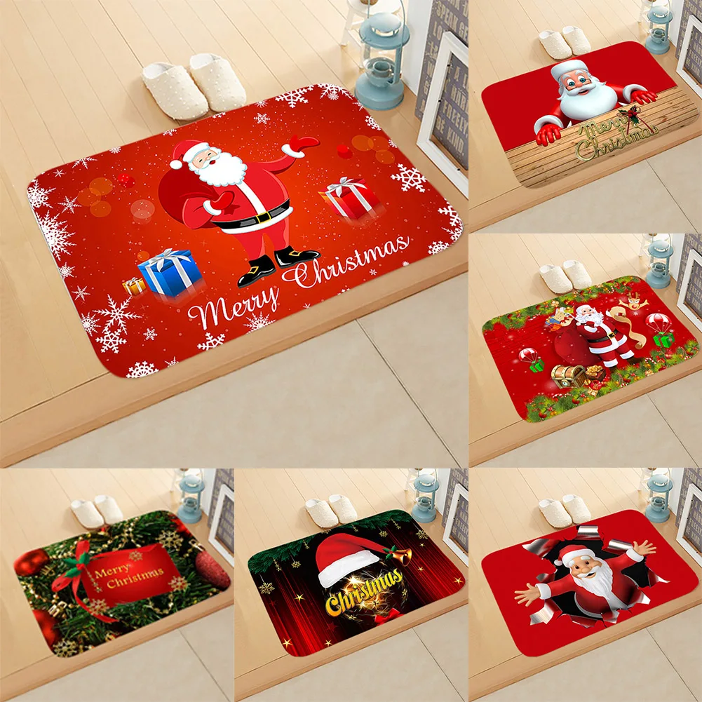 Рождественские украшения нескользящий коврик ковер хорошо впитывают воду