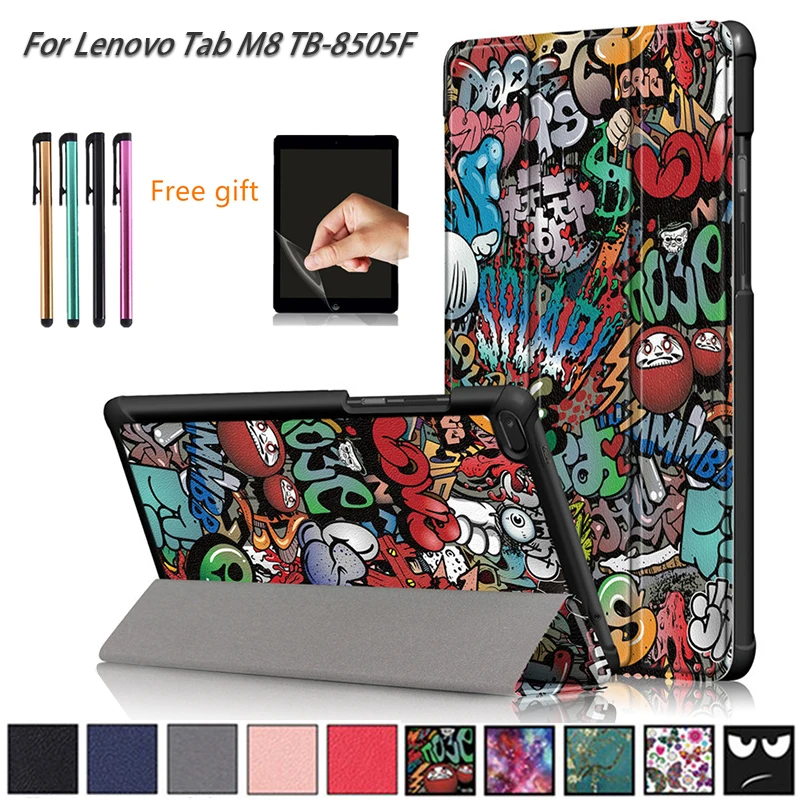 Складной чехол для планшета Lenovo Tab M8 с подставкой M 8 ТБ 8505|Чехлы планшетов и