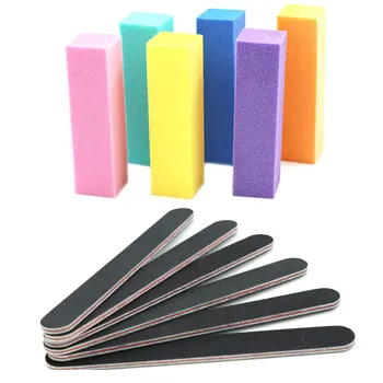 

12 PCs Polishing Daily Pedicure Wear Resistant Double Sided Buffer Cleaning Tool Manicure Kit Nail Files Sanding Home DIY Salon