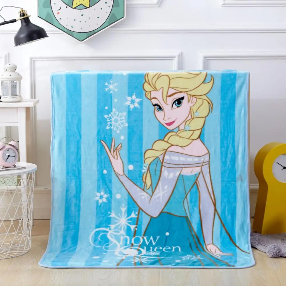 Disney Frozen Elsa Mickey mouse TUSM/детское одеяло из кораллового флиса с рисунком для маленьких девочек, легкое одеяло 100 см x 140 см - Цвет: Princess 2