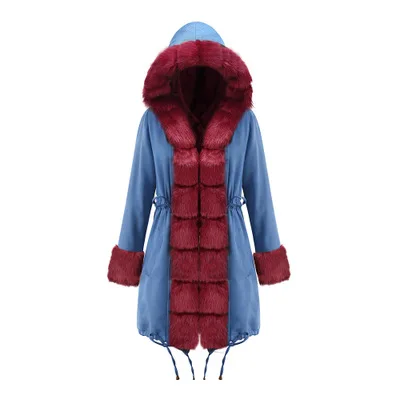Women Coat F15 ASSEZSAC, осенне-зимнее Новое Женское пальто, камуфляжное, плюшевое, с меховым воротником, теплое пальто, куртка, толстая, модная женская куртка с капюшоном - Цвет: Women Coat F15
