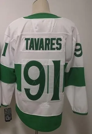Все сшитые мужские трикотажные изделия Auston Matthews John Tavares Mitchell Marner - Цвет: Коричневый