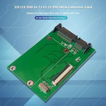 

7 and 15 22Pin SATA Male Converter Card No Driver Required Direct Data Transmission 1.8 inch ZIF/CE SSD Adapter Board Flex Cable