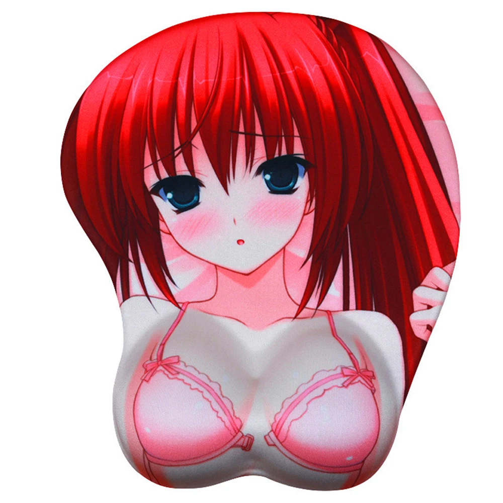 3D mouse pad FFFAS 3D коврик для Мыши Эргономичный Oppai Red Hear Girl Gamer коврик для мыши для запястья удобный ноутбук - Цвет: 3D mouse pad