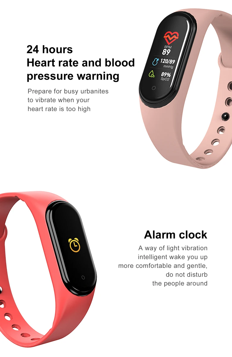 M4 Smartband спортивный браслет часы пульсометр фитнес трекер активности кровяное давление для всех смартфонов