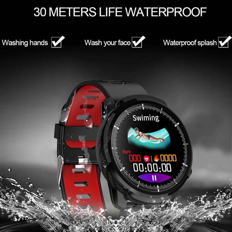 Smart Watch Men Sport IP68 Waterproof Smartwatch Fitness Health Mood Heart Rate Monitor Tracker Women Smart Band for Android IOS