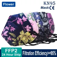 Adult FFP2 Mask KN95 Face Masks Adult Mascarillas KN95 Mask Mouth Flower Protective FPP2 Masks FFP2 Leopard Mouth Caps Filter 1