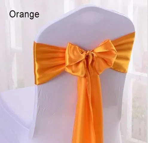 orange chair sash