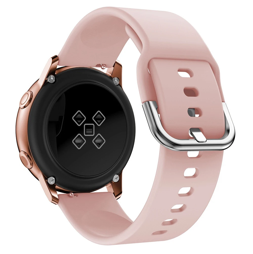 Ремешок силиконовый для Samsung Galaxy Watch Active 2/Gear S2 сменный классический браслет