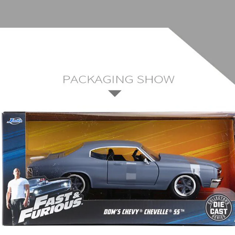 1:24 Масштаб литья под давлением сплав модель автомобиля Chevrolet DOM'S SS гоночные оттягивающие транспортные средства игрушки дорожный подарок F Дети Малыш вентиляторы коллекция