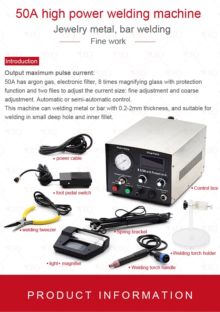 Jewelry welding machine necklace chain welder metal welding argon smart welder