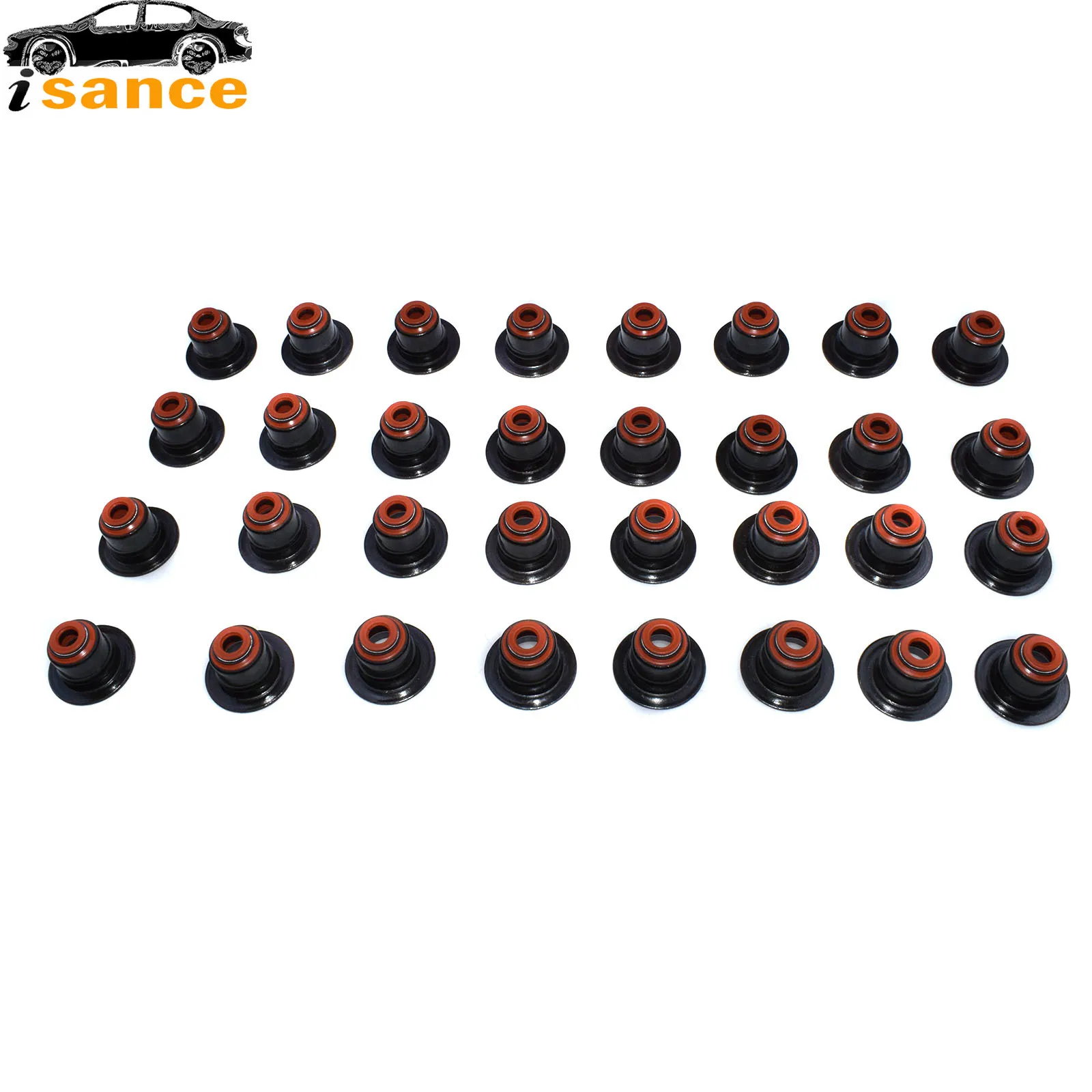 Isance 1PC / 16PCS / 32PCS Valve Stem Seal For BMW E60 E63 745i 750i