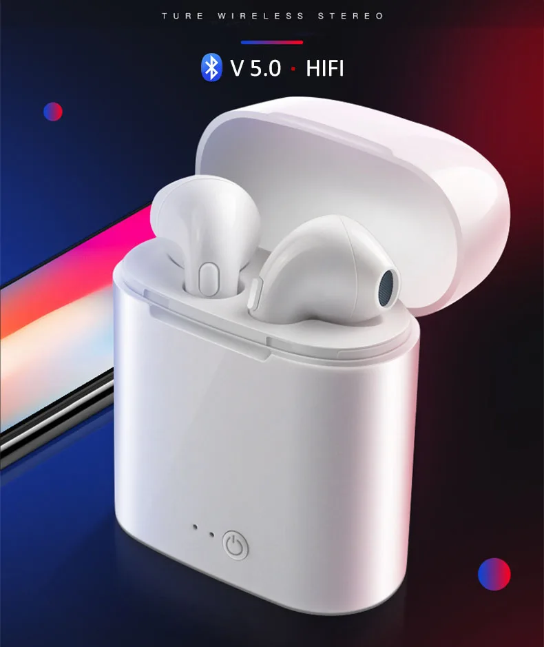 Mini TWS i7s Sports Wireless Bluetooth Headset Two Ears True Stereo Earphone with V5.0 | Электроника