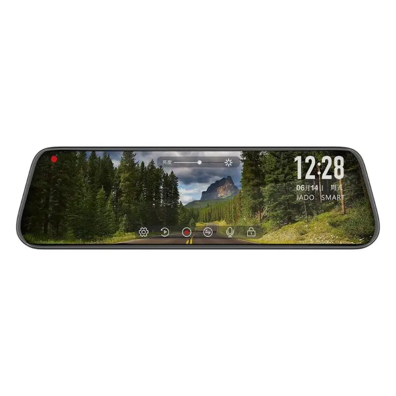 JADO A650 поток медиа ADAS зеркало заднего вида DVR Dashcam камера 9,3" ips сенсорный экран Full HD 1080P ночное видение видеорегистратор
