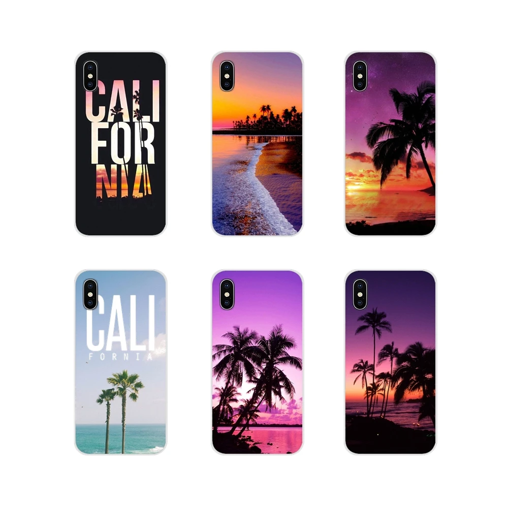 Для Motorola Moto x4 E4 E5 G5 G5S G6 Z Z2 Z3 G G2 G3 C Play Plus califoria trees пляжные аксессуары для серфинга