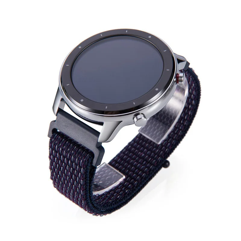20 мм 22 мм лямка из нейлоновой ткани для Xiaomi Amazfit GTR 47 мм смарт часы ремешок для Xiaomi Huami Amazfit GTR 42 мм/Forerunner 945 645