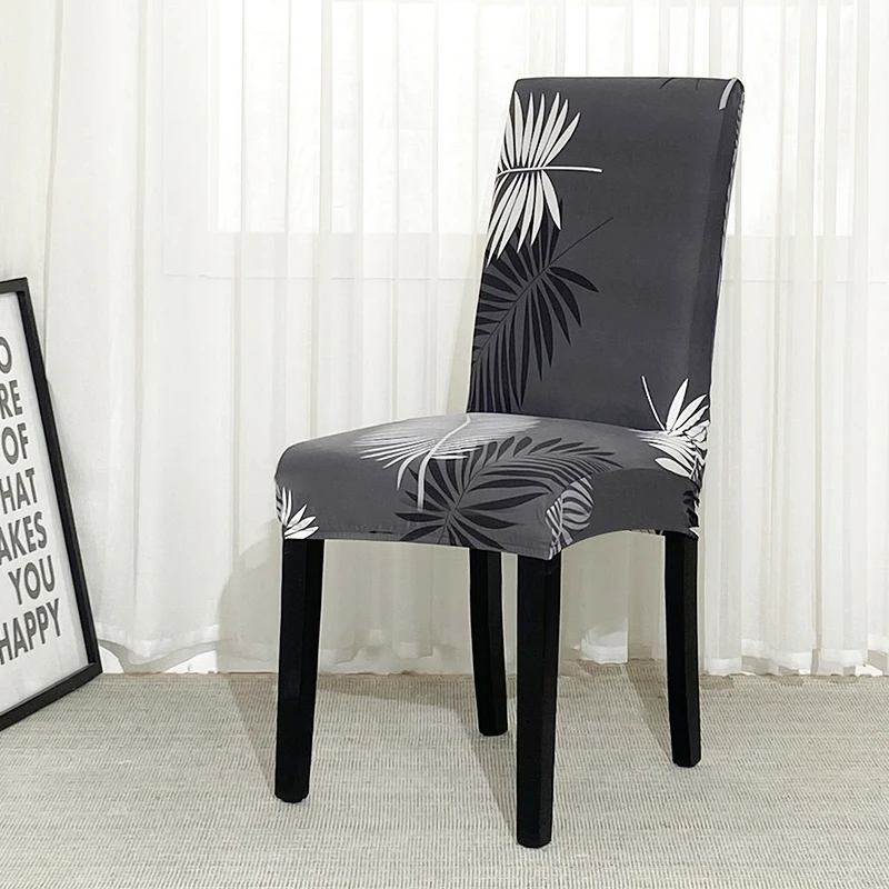 Chair-Covers Stretch Housse-De-Chaise Elastic Removable Anti-Dirty Spandex Dining 1/2/4/6pcs