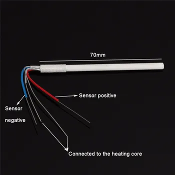 

PIN Ceramic Core Soldering Iron Station Replacement Heating Element Ceramic Heater 1PCS for HAKKO 900M 900L 907 908 50W 24V DC 4
