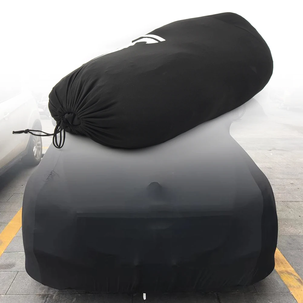 Fekete Autó Burkolat Beltéri Kültéri Szélálló Esőhó Porvédő Universal A Volkswagen Vw Szedán Autók Számára