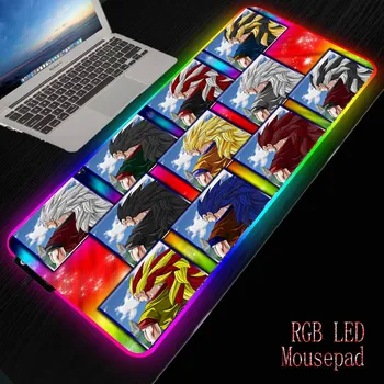 

Mairuige Dragon Ball Anime Gaming Computer Mousepad RGB Large Mouse Pad Gamer XXL Big Mause Pad PC Desk Play Mat with Backlit
