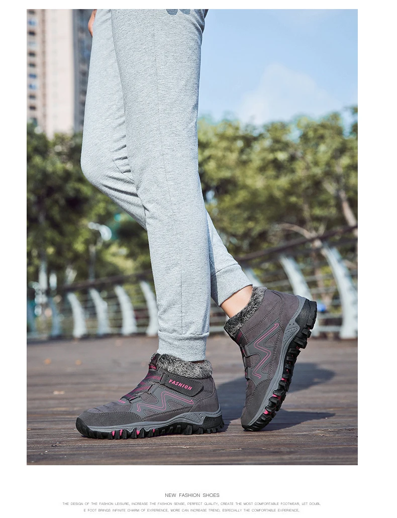 Men Boots Winter Warm Snow Boots with Fur Men Women Boots Work Shoes Men Tactical Boot Waterproof Rubber Unisex Shoes Plus Size