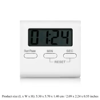 

LCD Digital Screen Kitchen Timer Square Cooking Count Up Count Up Countdown Cooking Alarm Stopwatch Clock