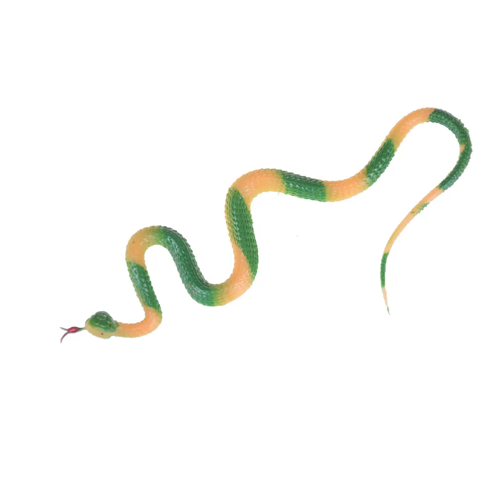 

New Simulation Rubber Snake Fake Artificial Rubber Faux Snake Model Toy Snake Fake Animal Gift Halloween Costume Party Supplies