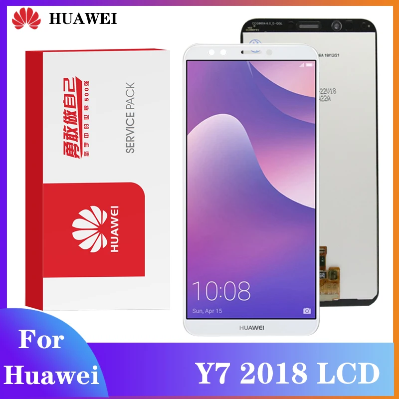 Оригинальный экран для Huawei Y7 2018 ЖК дисплей дигитайзер сборка сенсорный относится
