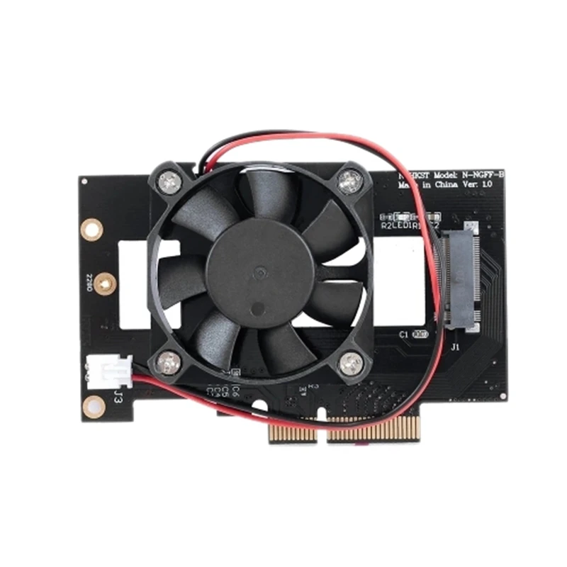 M.2 NVME NGFF к PCI-E X4 адаптер расширения карты конвертер карта с вентилятором для настольного ПК