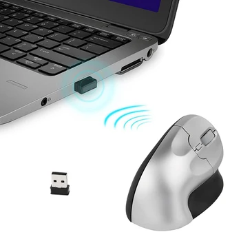 

Ergonomic Rechargeable Mouse 2.4G Wireless 6 Keys Optical Vertical Mice VH99