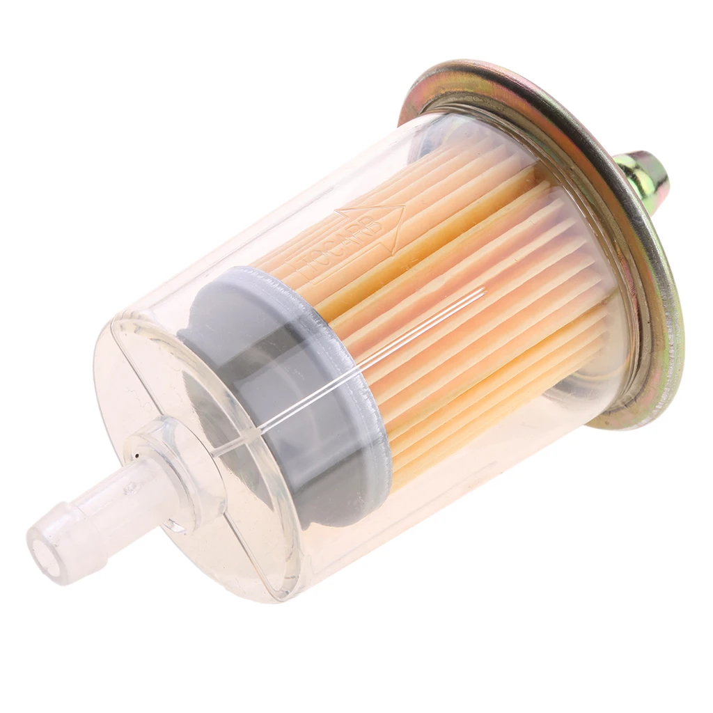 Universal Motorbike Inline Petrol Diesel Fuel Line Filter 9mm Plastic