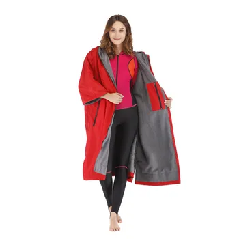 

zipper Changing Robe Bath Towel,Keep warm Outdoor Adult Hooded Beach Towel Poncho Bathrobe Towels Women Man Bathrobe