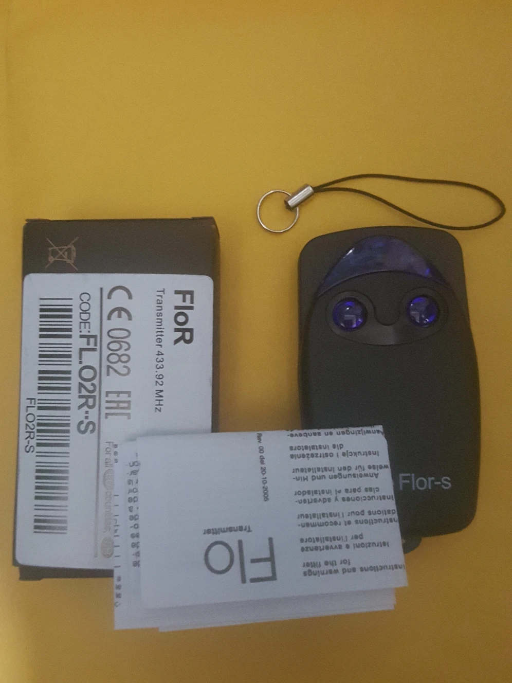 Goedkoop Afstandsbediening Flor Flor S Flo1r s Flo2r Flo4r s Tijdperk Inti Een 2 ON2E Zender Voor Garagedeur 433.92 Mhz rolling Code