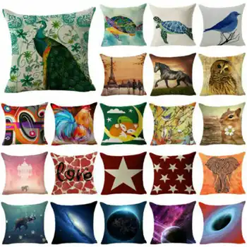

Fashion Nebula & Galaxy Cotton Linen Pillow Case Cushion Case Home Soft Room Gifts Single Sides Printing