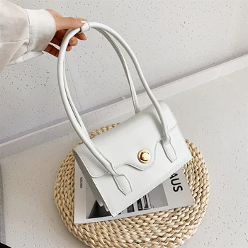 

2020 luxury quality simple shoulder bag ladies stone pattern PU leather shoulder bag ladies designer fashion handbag
