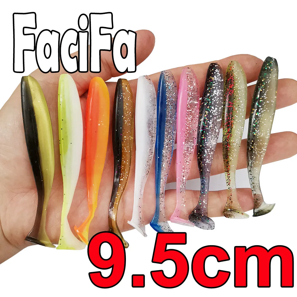 20 or 10pcs Big Soft Lure Silicone Bait in Box Plastic Fishing Lure Set  Saltwater Worm Swimbait Shad Wobbler Fishing Accessories