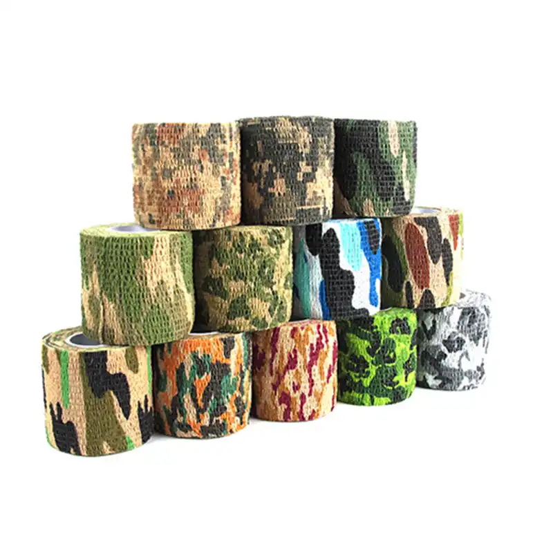 1 Roll Outdoor Camo Gun Hunting Camping Camouflage Stealth Duct Tape Wrap Useful