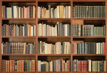 

7x5ft Vintage Library Books Bookshelf Gray Photo Studio Background Backdrop Vinyl 220cm x 150cm