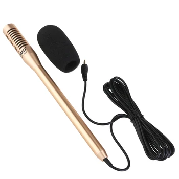 

2 in 1 Phone Interview Metal Shotgun Cardioid Video Microphone MIC w/ Shock-Mount for Canon Nikon Sony A7RII DSLR Phone